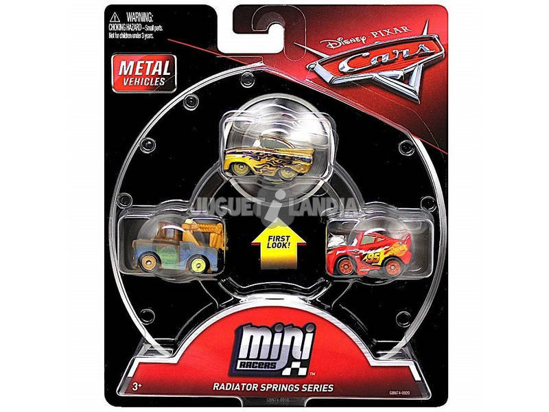 Pack de 3 Cars Mini Racers Mattel FLG67