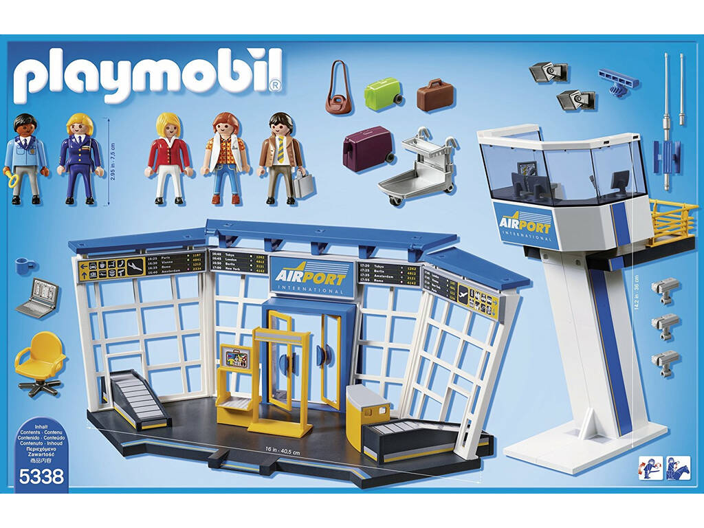 Playmobil Kontrollturm und Flughafen