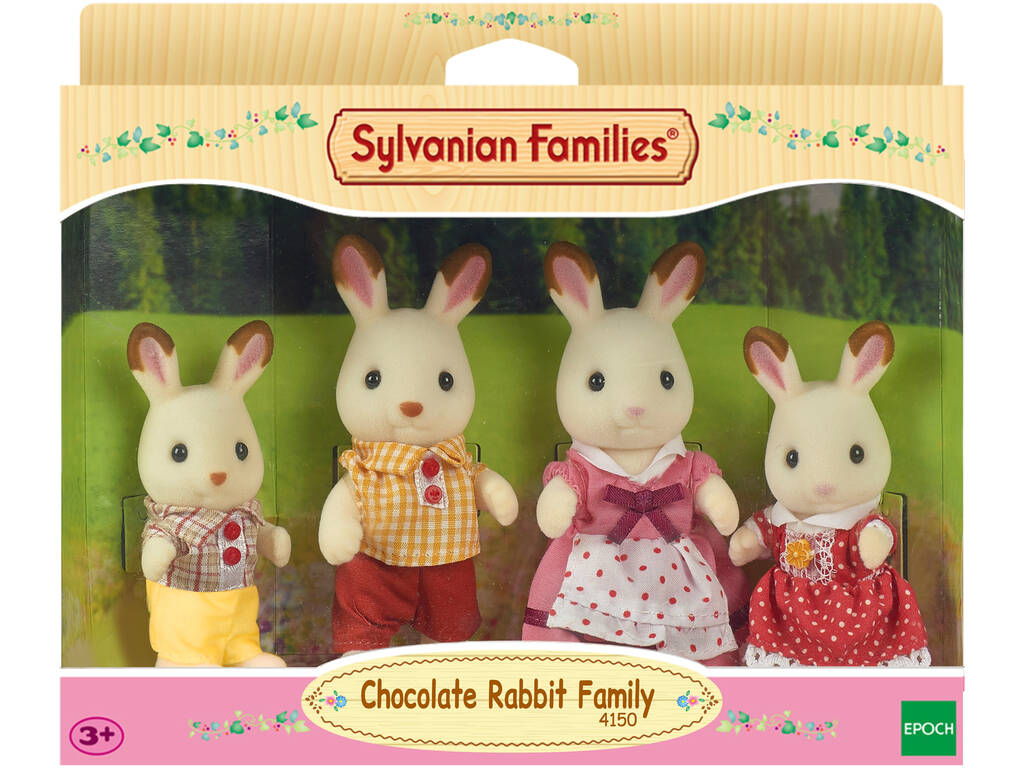 Sylvanian Families Familia Conejos Chocolate Epoch Para Imaginar 4150