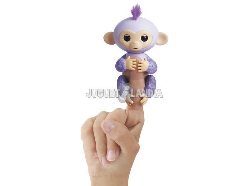 Fingerlings Bebé Mono Glitter Púrpura WowWee 3762