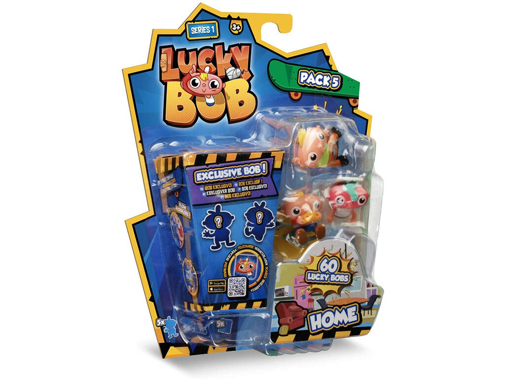 Lucky Bob Pack 5 Figuras con Temática Serie 1 IMC Toys 81246