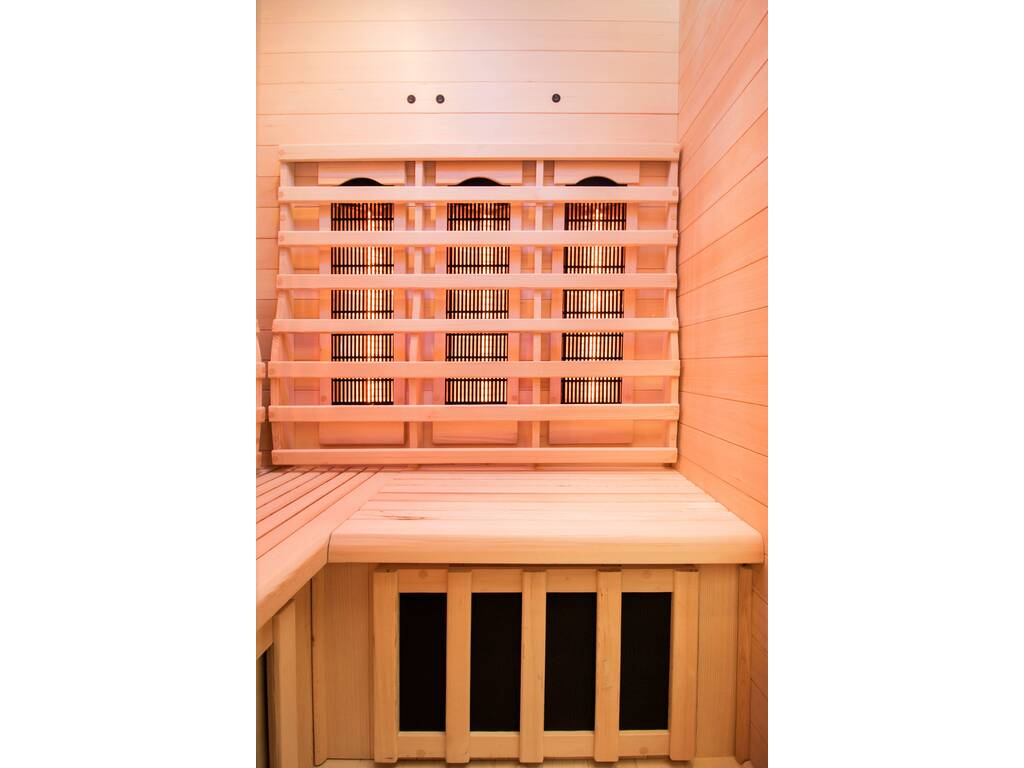 Sauna a infrarossi angolare Apollon 2C da 2 posti 190x120x120 cm