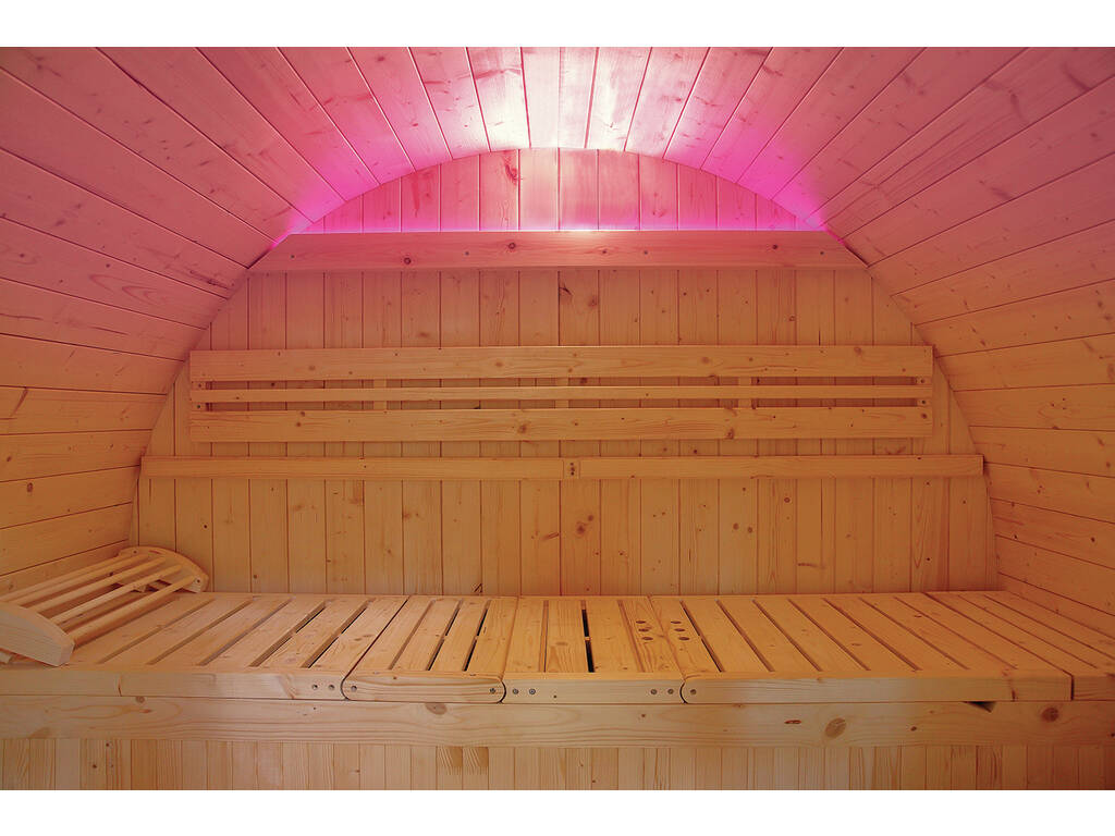 Sauna da esterno Gaïa Bella 3 posti 220x205x160 cm