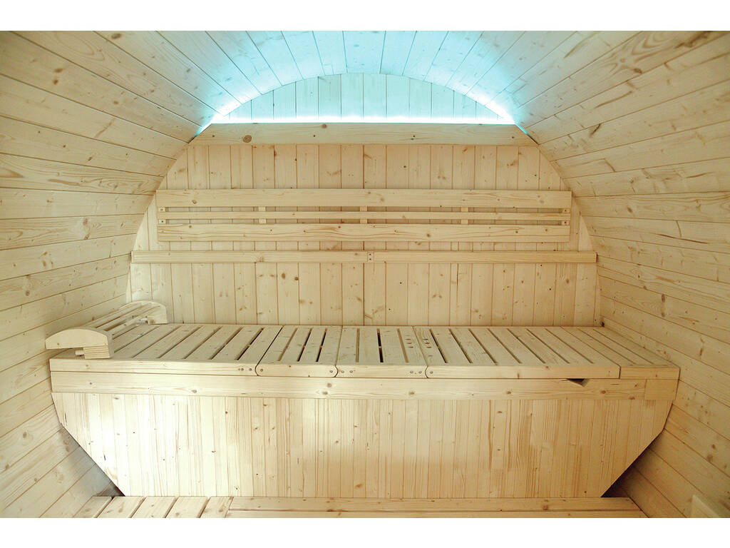 Sauna da esterno Gaïa Luna 6 posti 220x205x250 cm