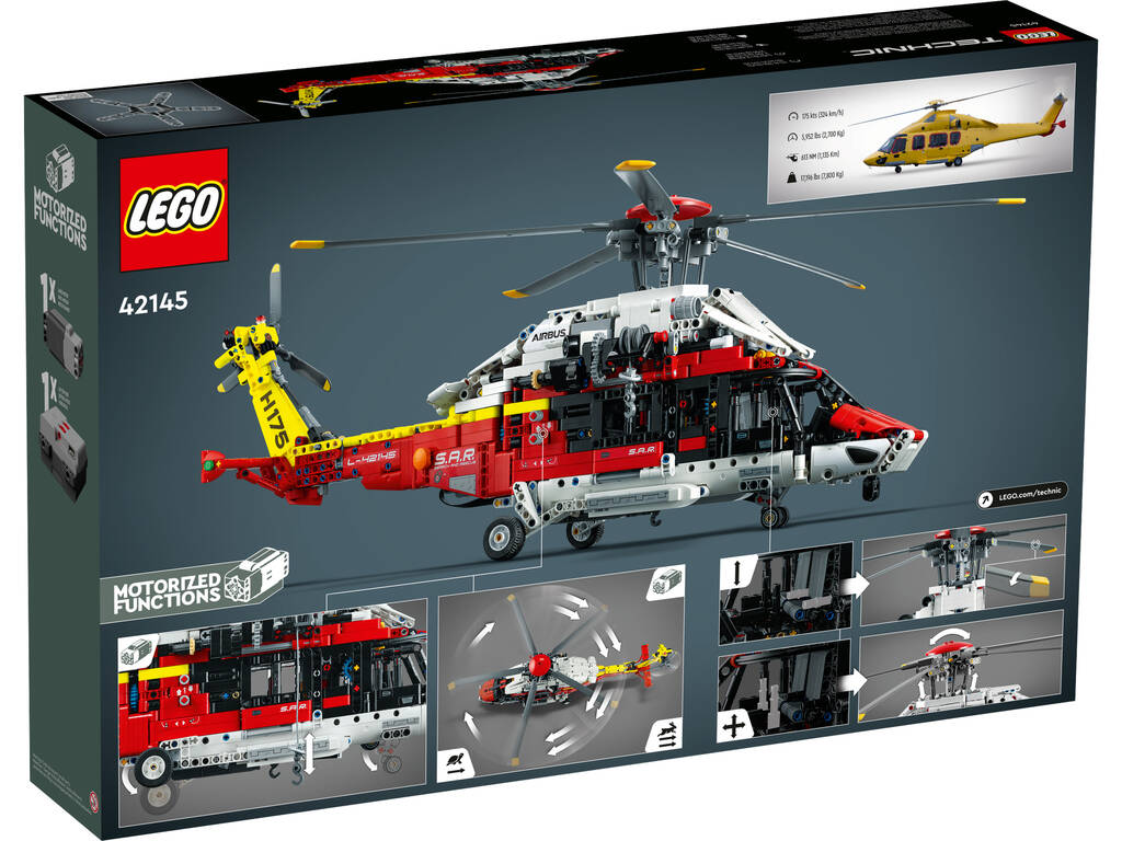 Lego Technic Helicóptero de Resgate Airbus H175 42145
