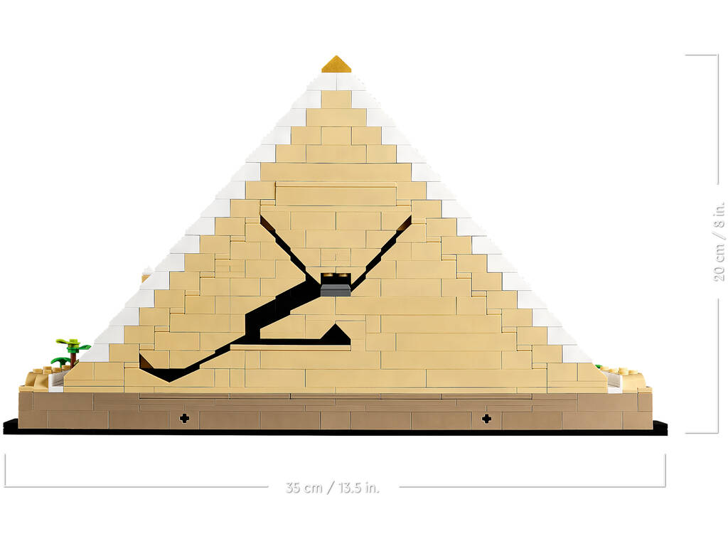 Großen Pyramide von Gizen von Lego-Architektur. 21058
