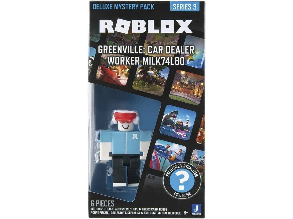 3 Personagens Roblox Mistery Boxes + Virtual Itens Original