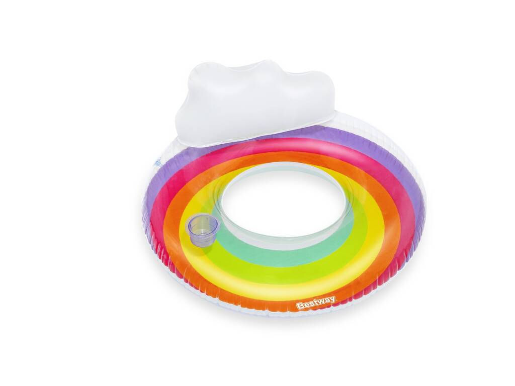 Rainbow Dreams Tube de natation gonflable Flotteur gonflable 107 cm. Bestway 43647