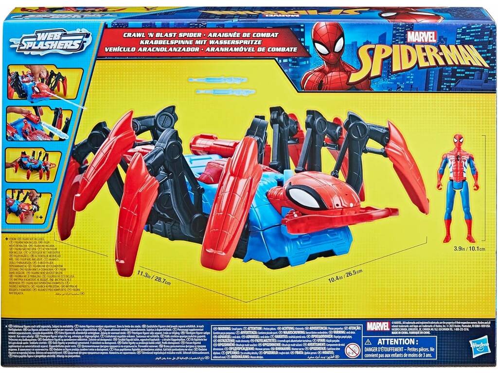Spiderman Vehículo Aracnolanzador Hasbro F7845