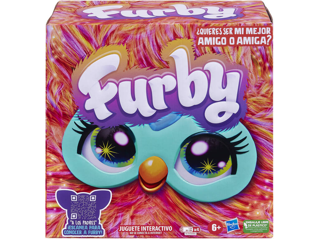 Furby Peluche interactivo color Coral Hasbro F6744105
