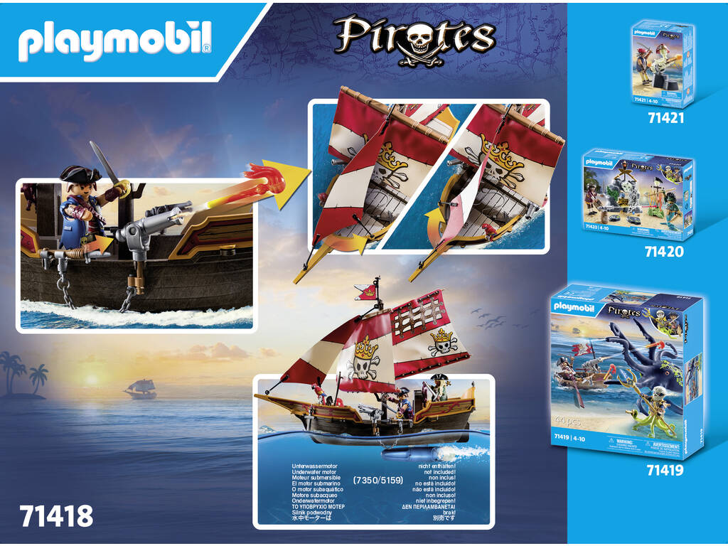 Playmobil Pirates Nave Pirata 71418