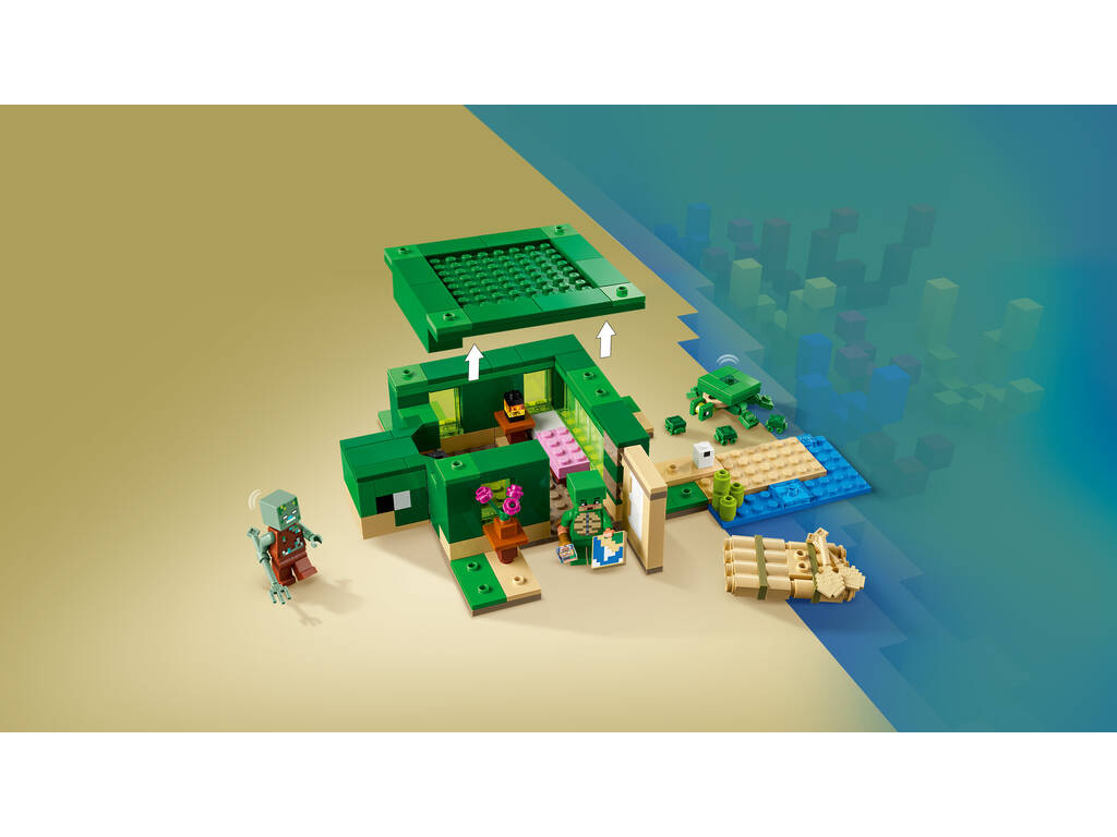 Lego Minecraft Maison Turtle Beach 21254