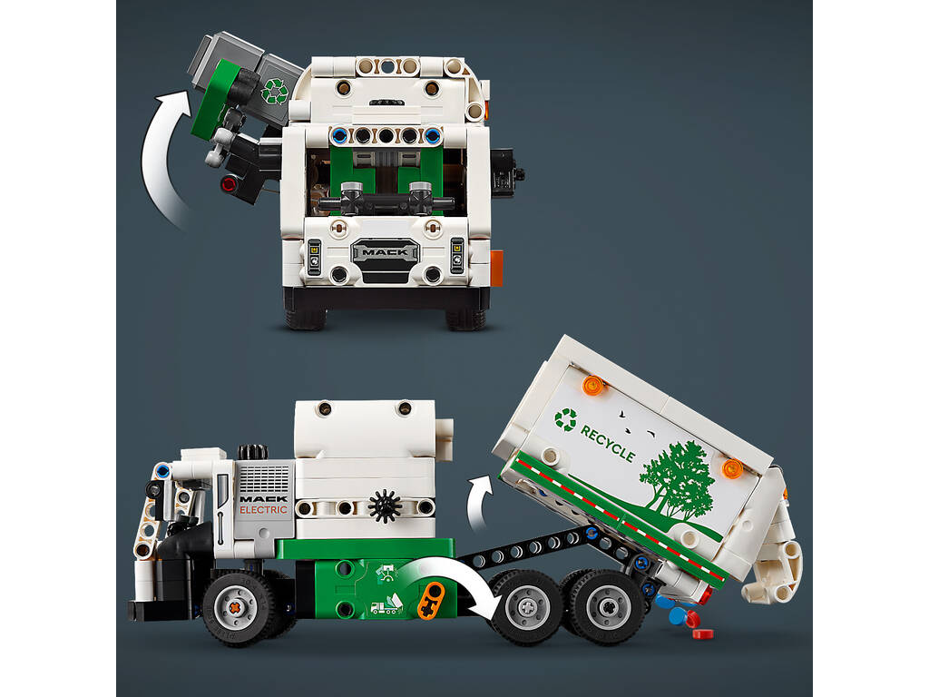 Lego Technic Camion dei rifiuti Mack LR Electric 42167