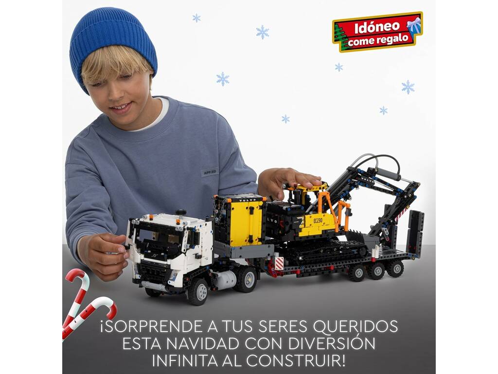 Lego Technic Camión FMX y Excavadora Eléctrica EC230 Volvo 42175