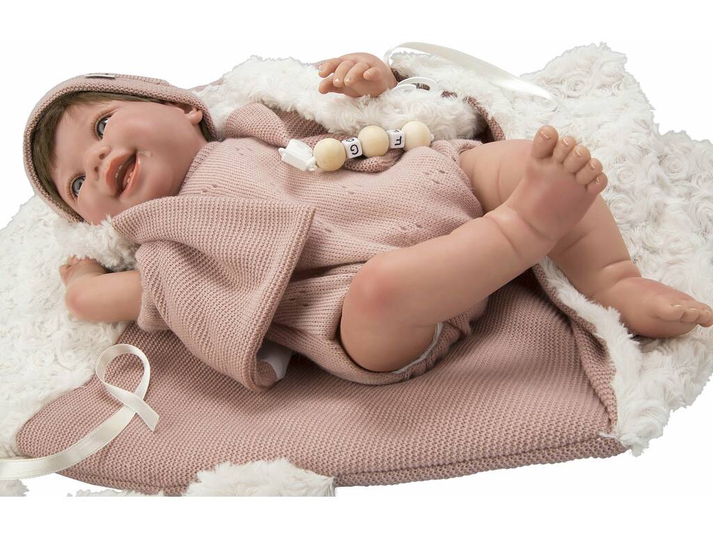 Boneca Bebé Reborn 45 cm. Gimena com Saco de Dormir Arias 98119