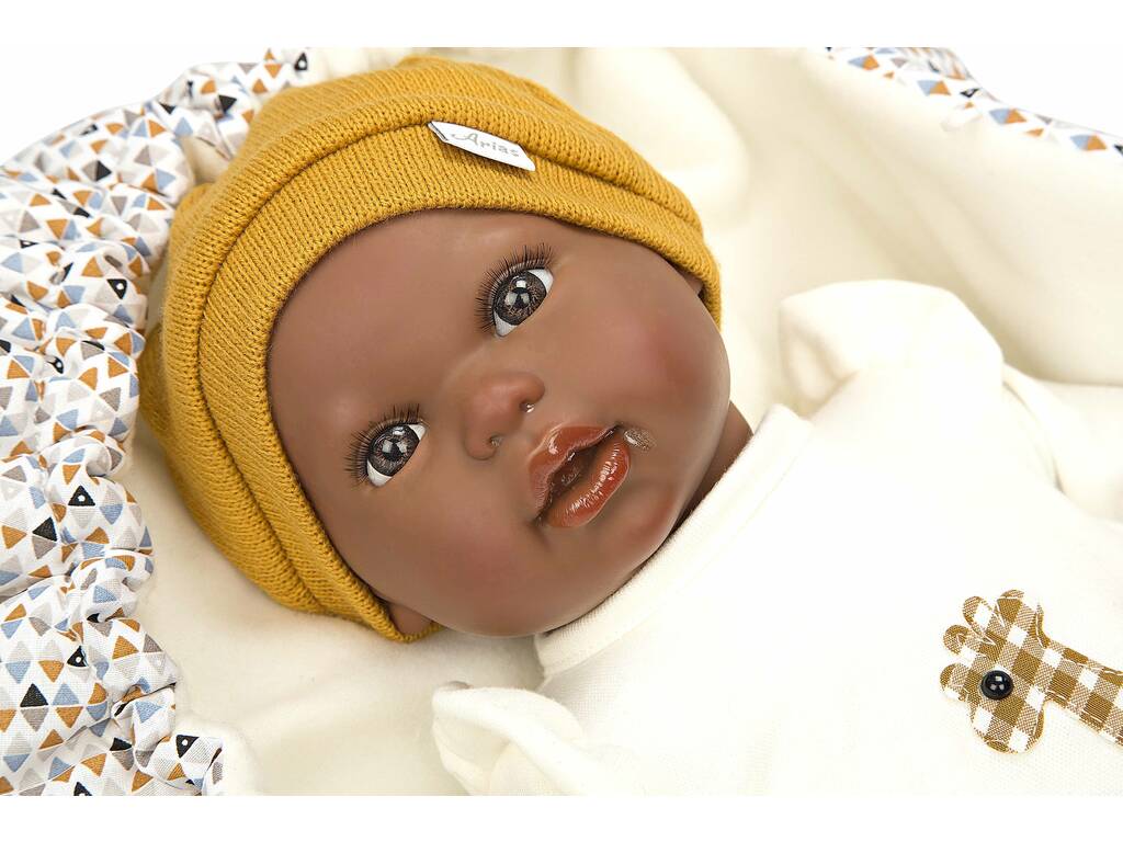 Reborn-Babypuppe 45 cm. Raphael mit Tragetasche Arias 98120