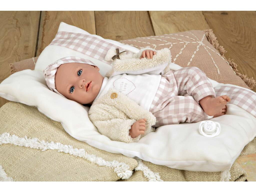 Babypuppe Elegance Aria Rosa 40 cm mit Kissen von Arias 60824