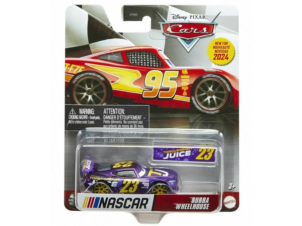 Cars Nascar Coche Metálico con Panel Mattel HYB65