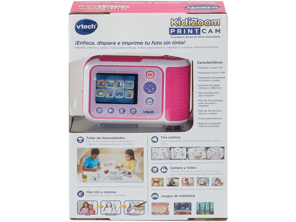 KidiZoom Print Cámara Rosa Vtech 80-549157