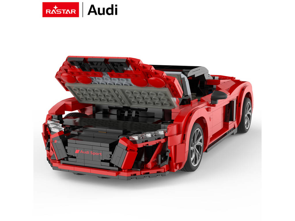 Audi R8 Spyder Rojo 1:14 Construible de 1440 Piezas