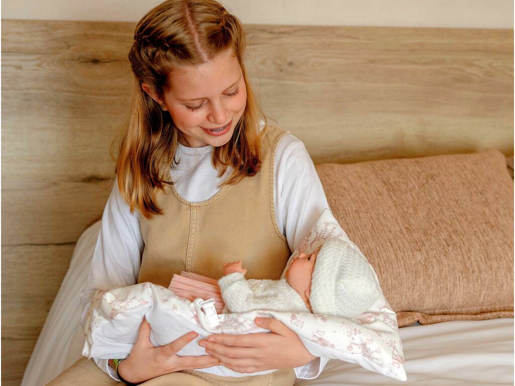 Poupée Reborn Julia Rosa de 40 cm avec coussin