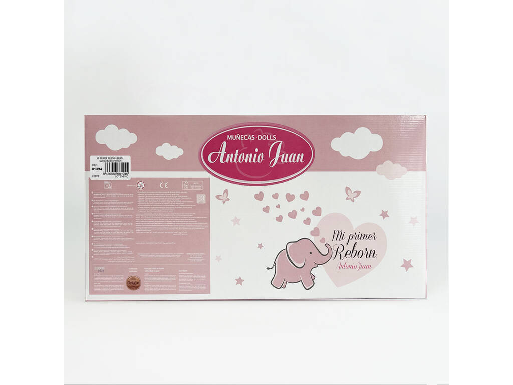 Poupée Bébé Ma première Reborn Berta de 52 Cm Avec Ballon 