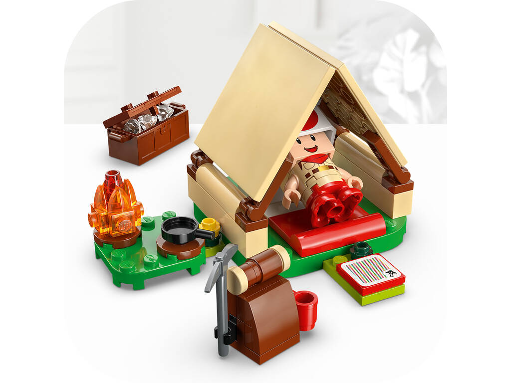 Lego Super Mario De Acampada con el Capitán Toad