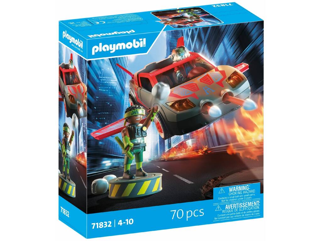 Playmobil Héroes con Vehículo Volador