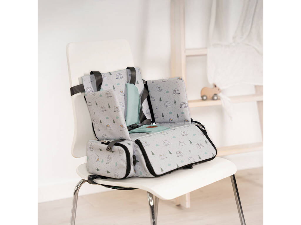 Siège rehausseur pliable et sac à dos Adventure