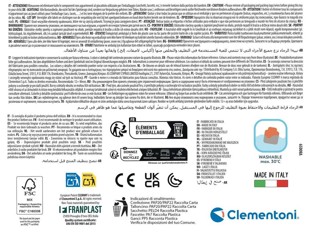 Clemmy Machine à laver sensorielle avec 6 blocs