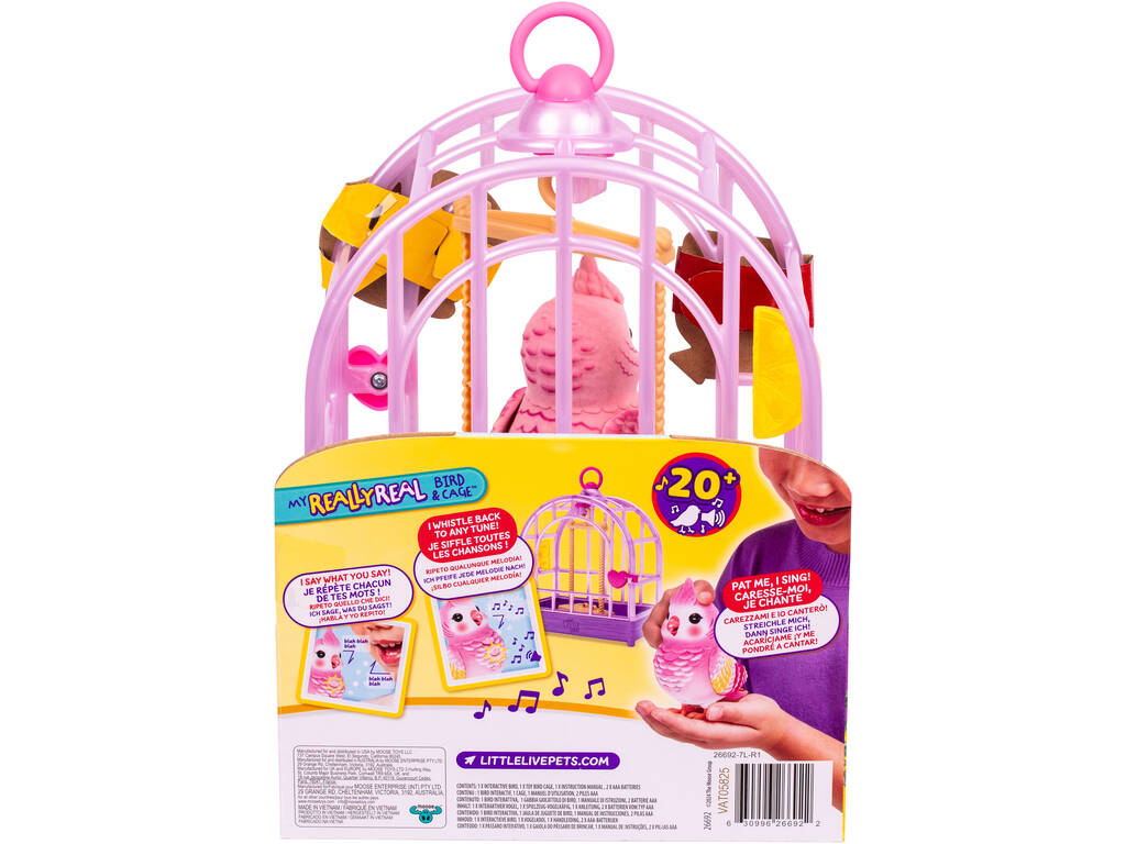 Little Live Pets Animal interactif Oiseau avec cage