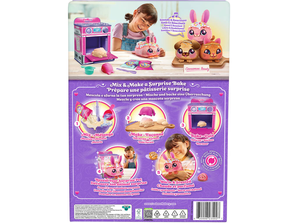 Cookeez Makery Horno Mágico Rosa con Peluche Sorpresa