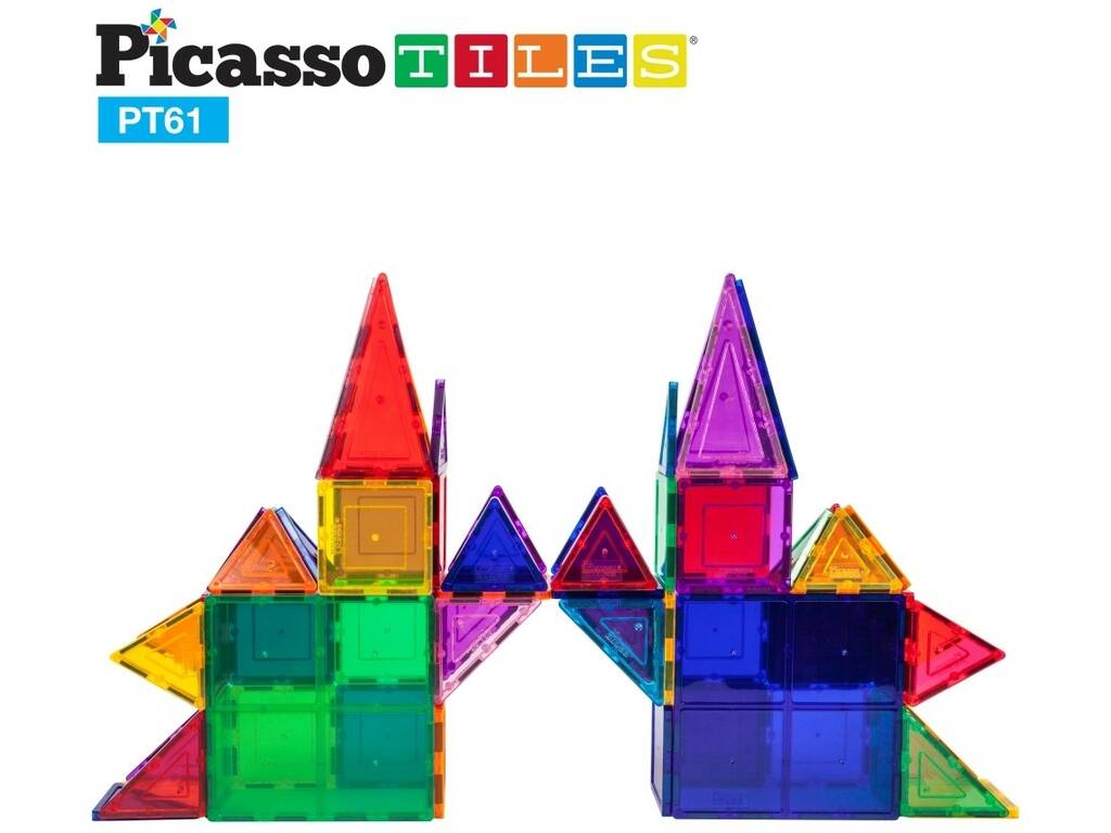 Picasso Tiles Créations magnétiques Pack de 61 pièces