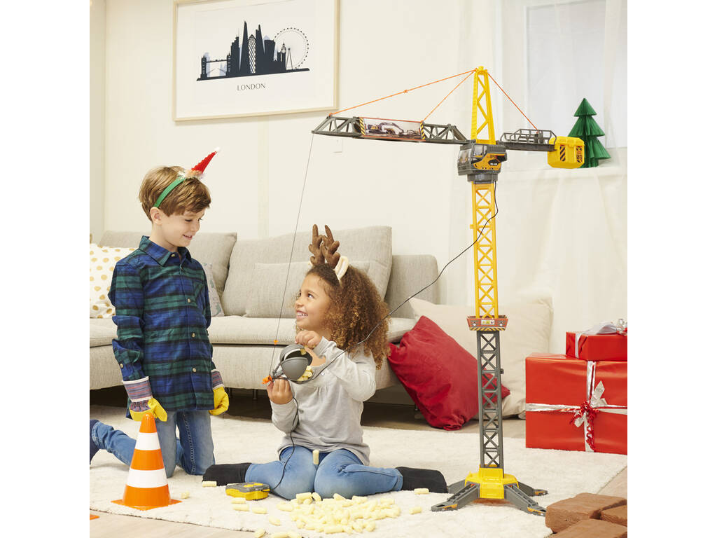 Dickie Toys Grue 110 avec contrôleur à câble