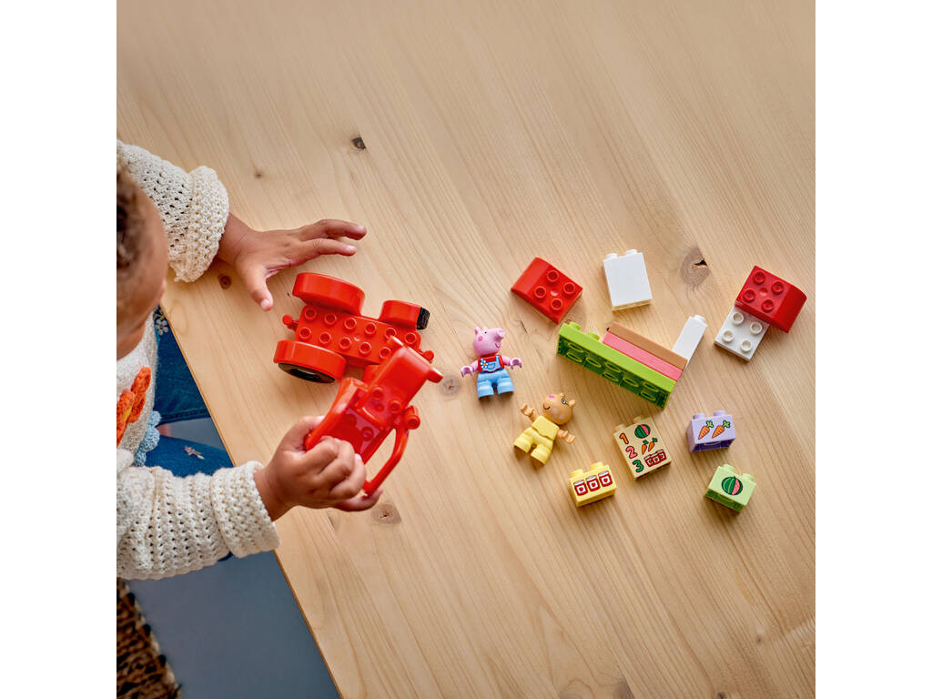 Lego Duplo Peppa Pig Tractor y Mercado