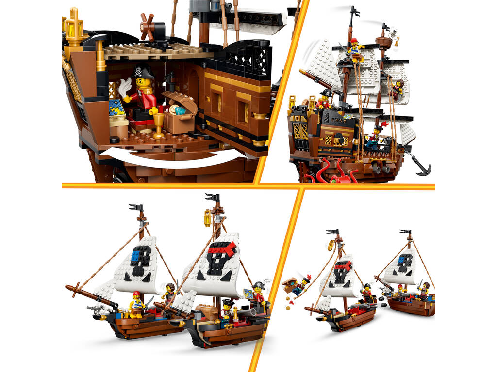 Lego Creator 3 en 1 Barco Pirata Clásico