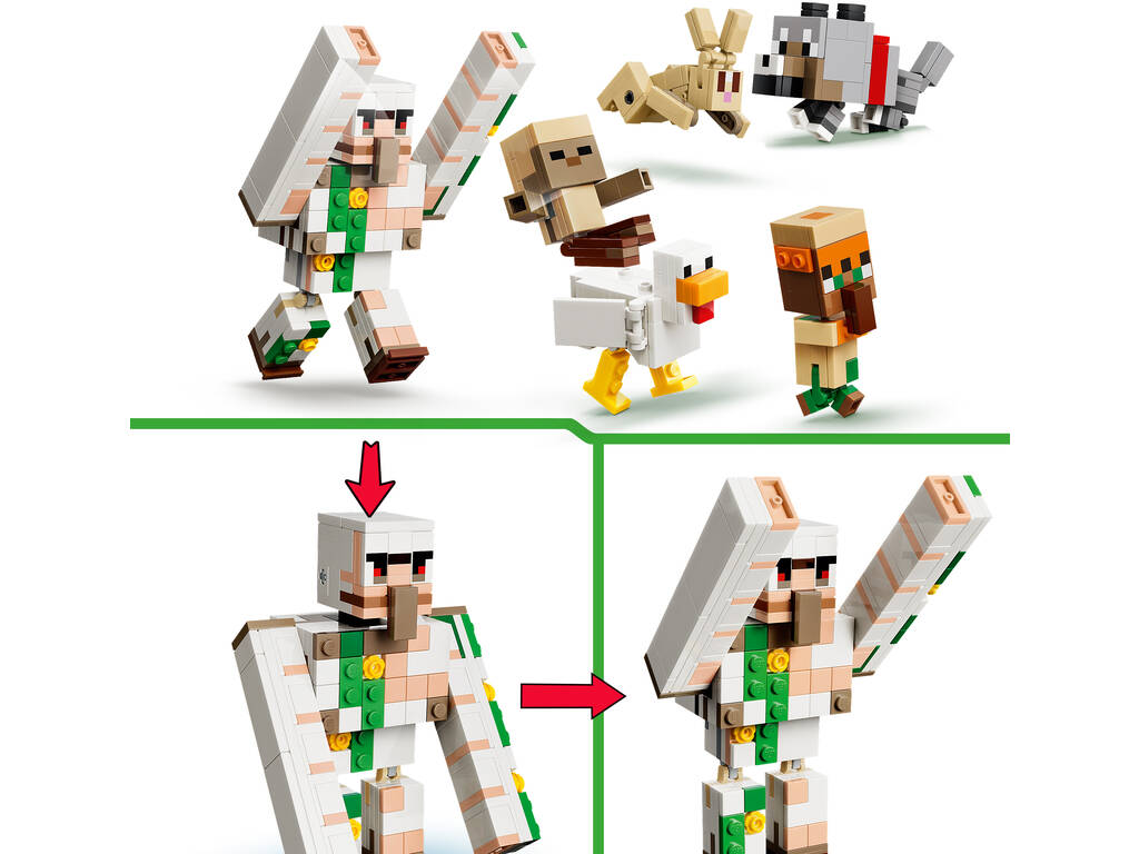 Lego Minecraft Ataque del Jinete Avícola en el Desierto