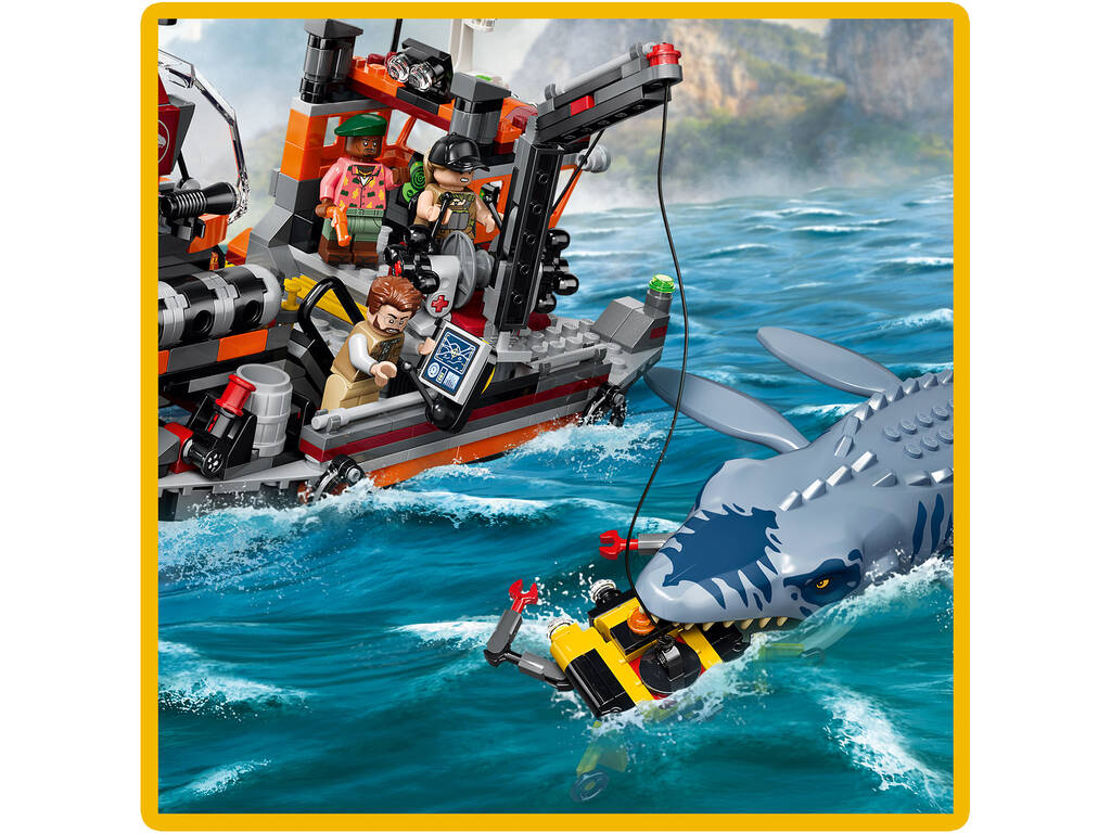 Lego Jurassic World L'attaque du mosasaure, le dinosaure marin