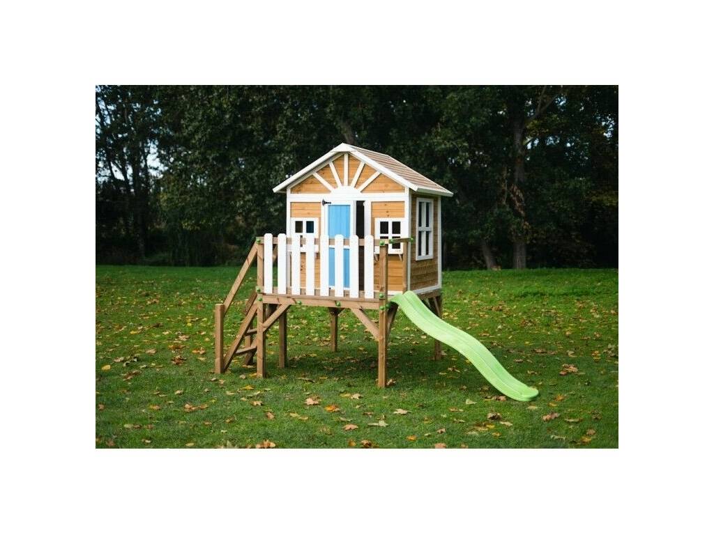 Maisonnette en bois Visby surélevée sur une plateforme de 90 cm, 258 x 200 x 315 cm Masgames MA809599X