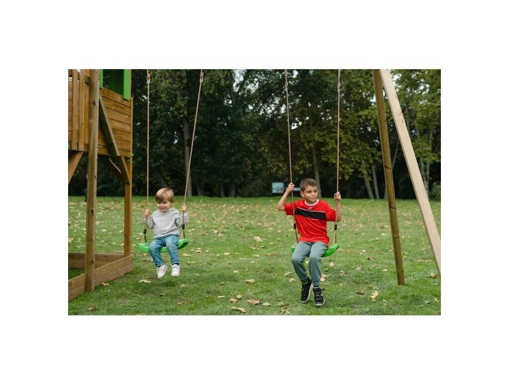 Parque Infantil Siracusa XL com Baloiço Duplo de 304x578x486,5 cm Masgames MA700442X