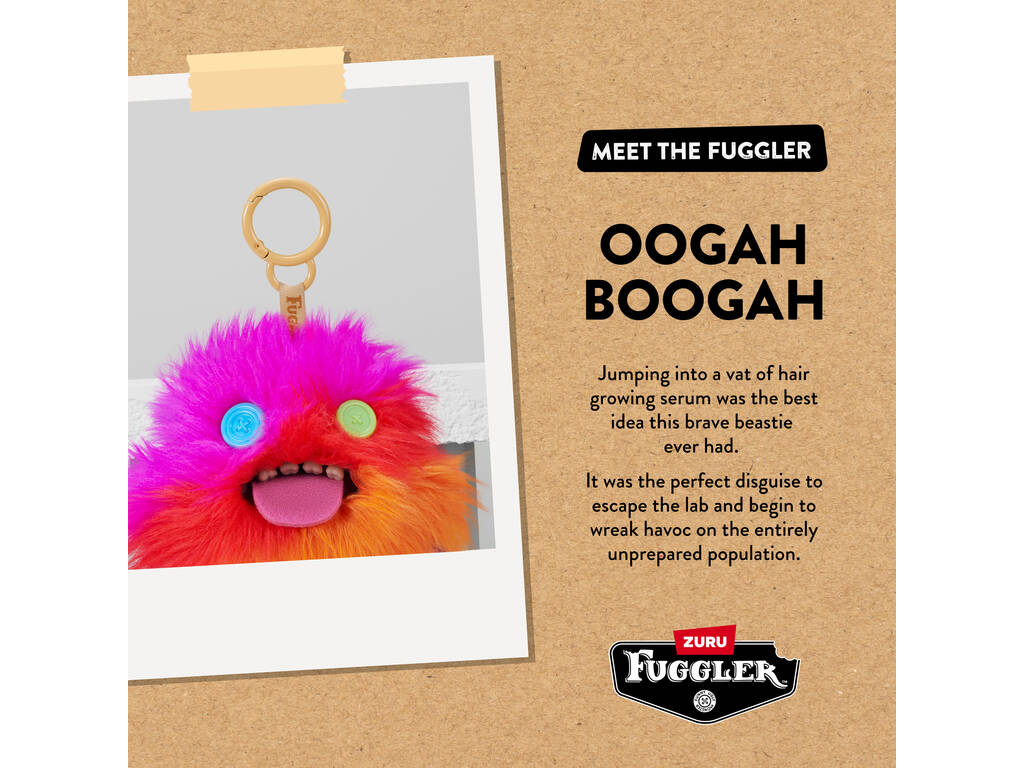 Zuru Fuggler Portachiavi di peluche da 12 cm