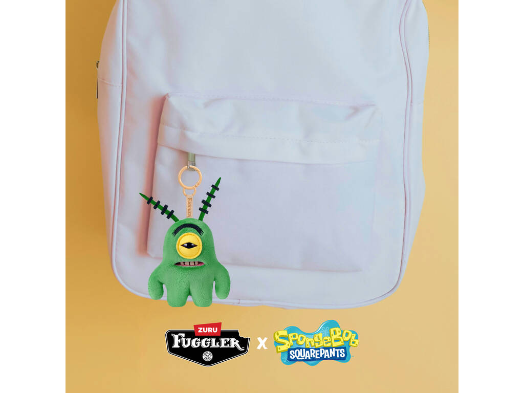 Zuru Fuggler Bob Éponge Porte-clés en peluche Personnage de 12 cm